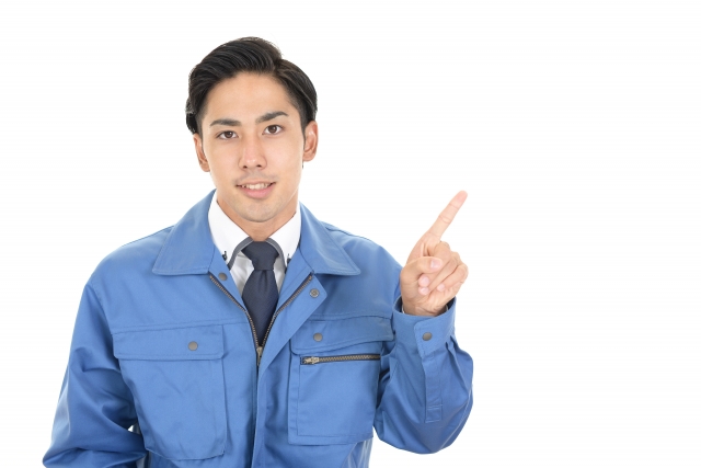 作業服の男性